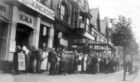 The film King Kong had its North Wales premier at the Scala in 1933.